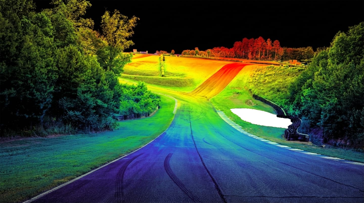 LiDAR elevation scan of Atlanta Motorsports Park